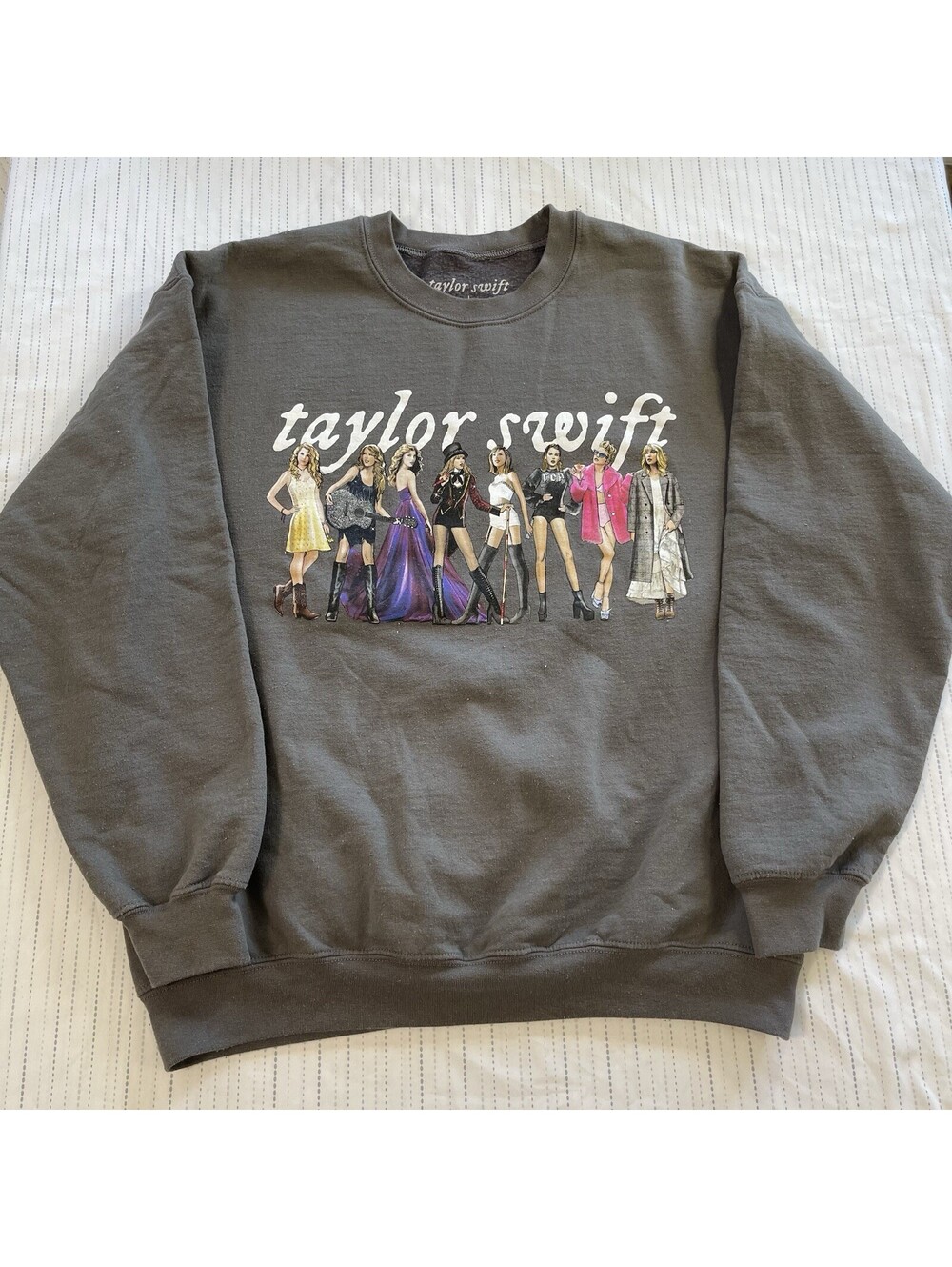 Taylor Swift Eras Dark Gray Sweatshirt - Official Merch